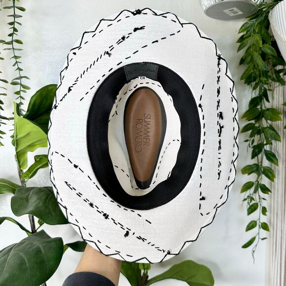 Rare Summer Romero Mexican Handmade Palm Leaf Embroidered Western Hat main image 10